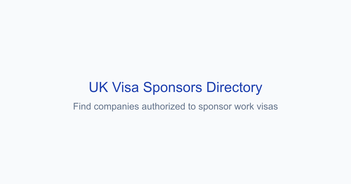 UK Visa Sponsorship Guide